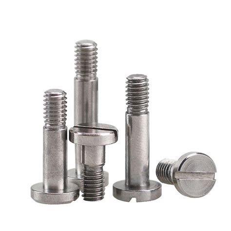 slotted head shoulder screws.